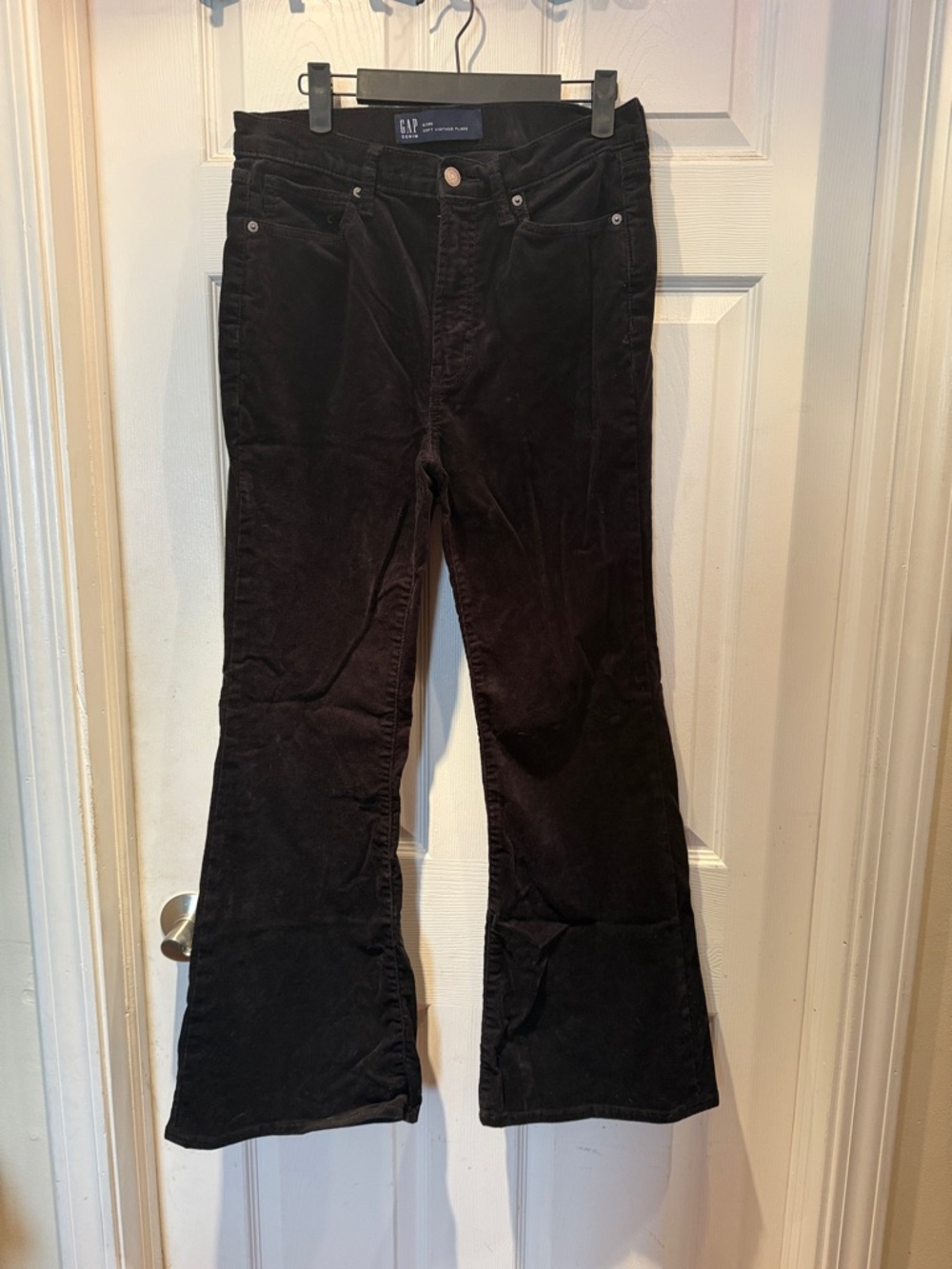 GAP Black Corduroy Flared Jeans